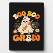 Boo Boo Crew Funny Ghost for Nurse, Retro Hallowee Fotoplatte (Vorderseite)