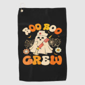 Boo Boo Crew Funny Ghost for Nurse, Retro Hallowee Golfhandtuch (Vorderseite)