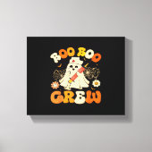 Boo Boo Crew Funny Ghost for Nurse, Retro Hallowee Leinwanddruck (Vorderseite)