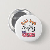 Boo Boo Crew Funny Ghost Kidney Halloween Dialyse Button (Vorne & Hinten)