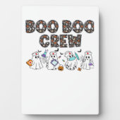 Boo Boo Crew � Funny Halloween Nurse Ghosts Medica Fotoplatte (Vorderseite)