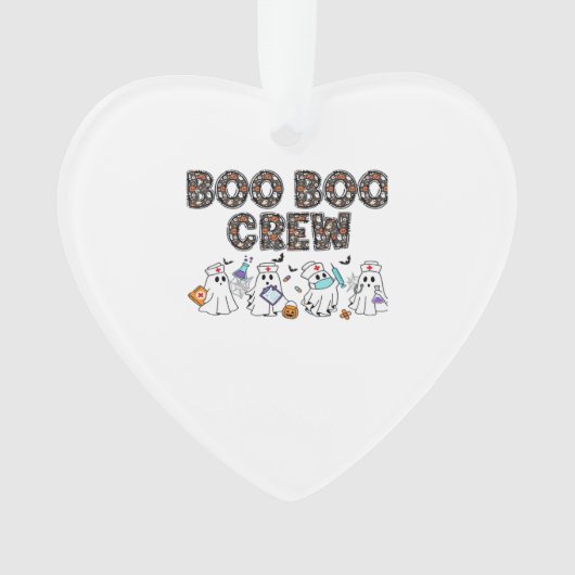 Boo Boo Crew � Funny Halloween Nurse Ghosts Medica Ornament (Vorderseite)