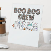 Boo Boo Crew � Funny Halloween Nurse Ghosts Medica Sockelschild (In Situ)