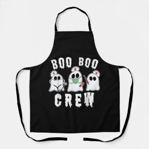 Boo Boo Crew Funny Nurse Ghost Costume Halloween Schürze
