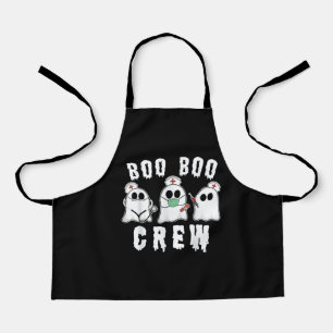 Boo Boo Crew Funny Nurse Ghost Costume Halloween Schürze