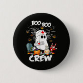 Boo Boo Crew Geist Krankenschwester Halloween Grus Button (Vorderseite)