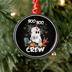 Boo Boo Crew Geist Krankenschwester Halloween Grus Ornament Aus Metall