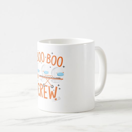 Boo Boo Crew Ghost Doctor Paramedic EMT Nurse H Kaffeetasse (VorderseiteRechts)