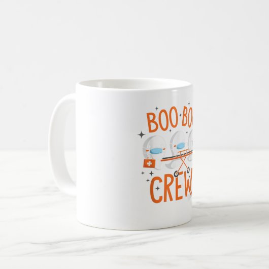Boo Boo Crew Ghost Doctor Paramedic EMT Nurse H Kaffeetasse (Vorderseite Links)