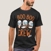 Boo Boo Crew Ghost Doctor Paramedic EMT Nurse H T-Shirt (Vorderseite)