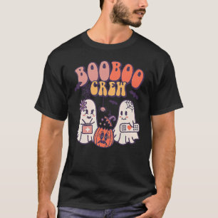 Boo Boo Crew Ghost Doctor Paramedic EMT Nurse Hall T-Shirt