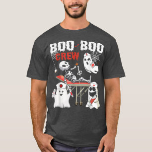 Boo Boo Crew Ghost Doctor Paramedic EMT Nurse Hall T-Shirt