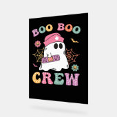 Boo Boo Crew Ghost Nurse Classic T - Shirt Acrylschild (Winkel)