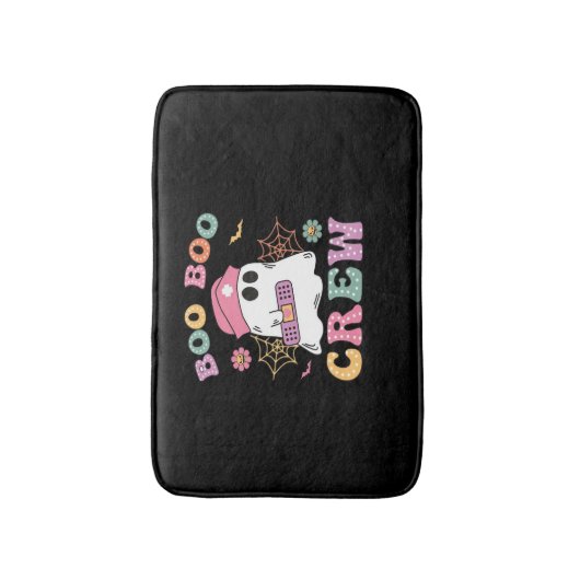 Boo Boo Crew Ghost Nurse Classic T - Shirt Badematte (Vorderseite Vertikal)