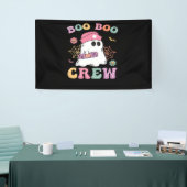 Boo Boo Crew Ghost Nurse Classic T - Shirt Banner (Messeveranstaltung)