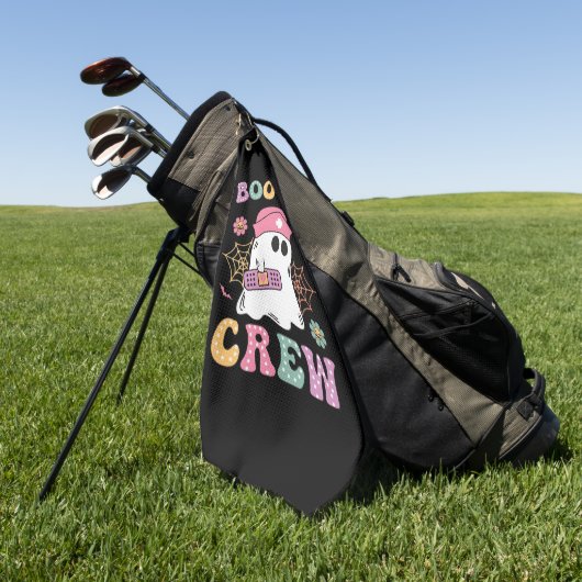 Boo Boo Crew Ghost Nurse Classic T - Shirt Golfhandtuch (Gras)