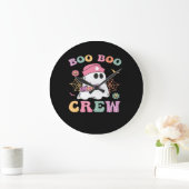 Boo Boo Crew Ghost Nurse Classic T - Shirt Große Wanduhr (Zuhause)