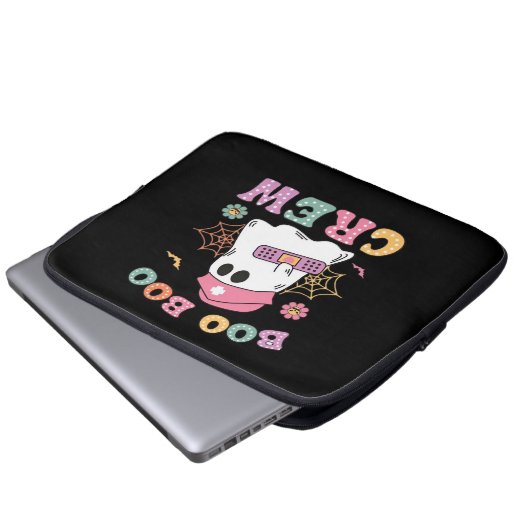 Boo Boo Crew Ghost Nurse Classic T - Shirt Laptopschutzhülle (Vorne Knopf)