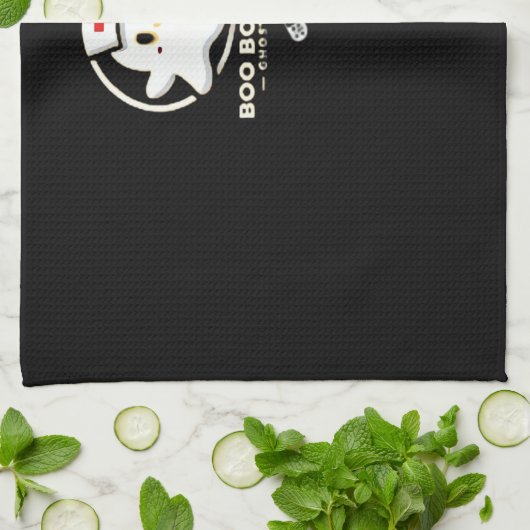 Boo Boo Crew Ghost Nurse - Cute and Spooky Hallowe Geschirrtuch (Gefaltet)