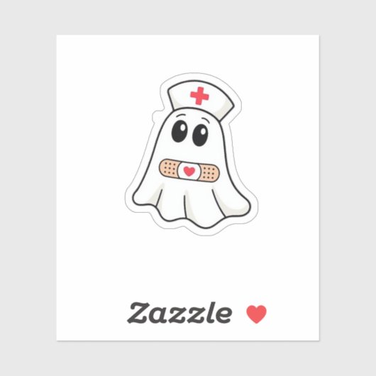BOO BOO CREW Ghost Nurse Funny Halloween Essential Aufkleber (Blatt)
