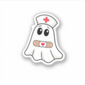 BOO BOO CREW Ghost Nurse Funny Halloween Essential Aufkleber (Vorderseite)