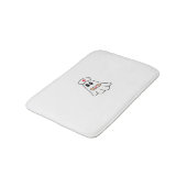 BOO BOO CREW Ghost Nurse Funny Halloween Essential Badematte (Schrägansicht)