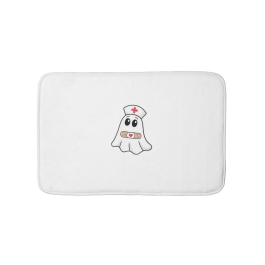 BOO BOO CREW Ghost Nurse Funny Halloween Essential Badematte (Vorderseite)