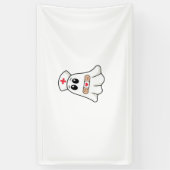 BOO BOO CREW Ghost Nurse Funny Halloween Essential Banner (Vertikal)