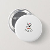 BOO BOO CREW Ghost Nurse Funny Halloween Essential Button (Vorne & Hinten)