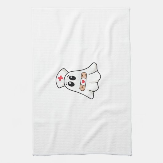 BOO BOO CREW Ghost Nurse Funny Halloween Essential Geschirrtuch (Vertikal)