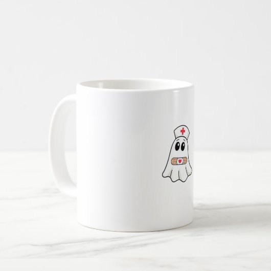 BOO BOO CREW Ghost Nurse Funny Halloween Essential Kaffeetasse (Vorderseite Links)