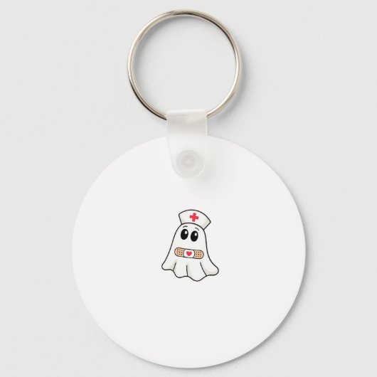 BOO BOO CREW Ghost Nurse Funny Halloween Essential Schlüsselanhänger (Vorderseite)