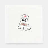 BOO BOO CREW Ghost Nurse Funny Halloween Essential Serviette (Vorderseite)