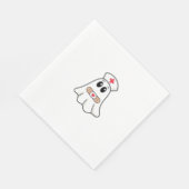 BOO BOO CREW Ghost Nurse Funny Halloween Essential Serviette (Ecke)