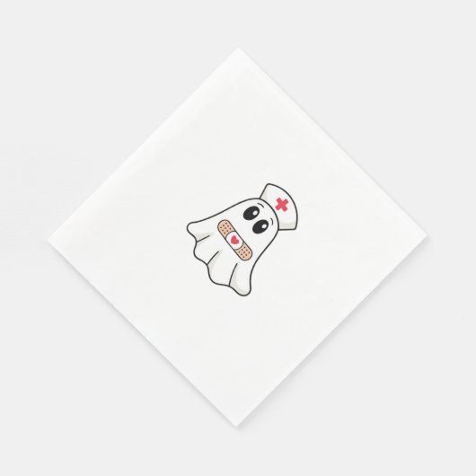 BOO BOO CREW Ghost Nurse Funny Halloween Essential Serviette (Ecke)