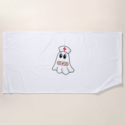 BOO BOO CREW Ghost Nurse Funny Halloween Essential Strandtuch (Vorderseite)