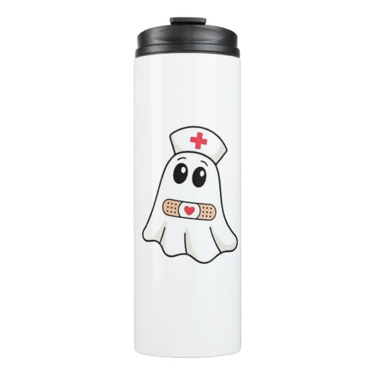 BOO BOO CREW Ghost Nurse Funny Halloween Essential Thermosbecher (Vorderseite)