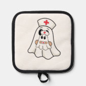 BOO BOO CREW Ghost Nurse Funny Halloween Essential Topflappen (Vorderseite)