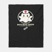 Boo Boo Crew Ghost Nurse - Niedlich und Spooky Hal Fleecedecke (Vorderseite)