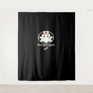 Boo Boo Crew Ghost Nurse - Niedlich und Spooky Hal Wandteppich