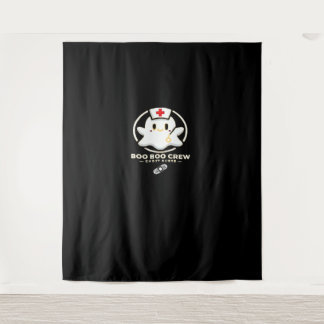 Boo Boo Crew Ghost Nurse - Niedlich und Spooky Hal Wandteppich