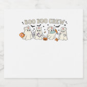 Boo Boo Crew Ghost Nurse Oversifizierter T - Shirt Schaumweinetikett (Einzelnes Label)