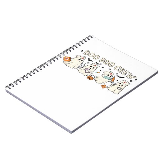 Boo Boo Crew Ghost Nurse Oversized T-Shirt Notizblock (Linke Seite)