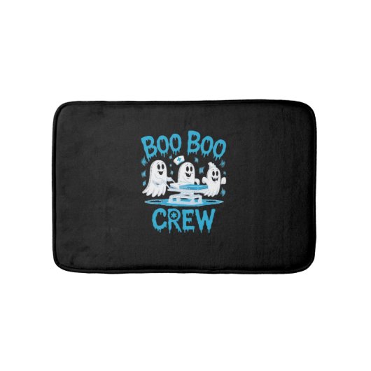 Boo Boo Crew Ghost Paramedic Nurse Halloween Essen Badematte (Vorderseite)