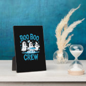 Boo Boo Crew Ghost Paramedic Nurse Halloween Essen Fotoplatte (Seite)