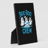 Boo Boo Crew Ghost Paramedic Nurse Halloween Essen Fotoplatte (Seite)