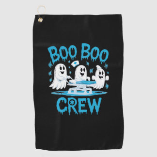 Boo Boo Crew Ghost Paramedic Nurse Halloween Essen Golfhandtuch