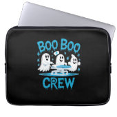 Boo Boo Crew Ghost Paramedic Nurse Halloween Essen Laptopschutzhülle (Vorderseite)