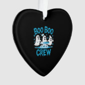 Boo Boo Crew Ghost Paramedic Nurse Halloween Essen Ornament (Vorderseite)