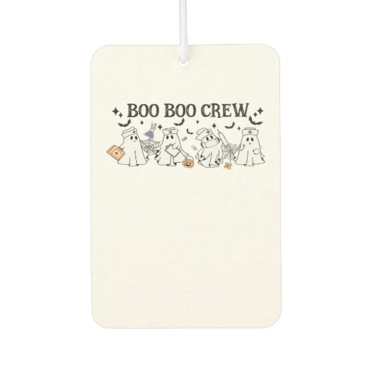 boo Boo Crew Halloween Classic T-Shirt Autolufterfrischer (Vorderseite)